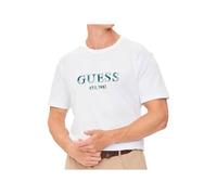 T shirt Guess Homme EST 1981 Blanc Coton XS