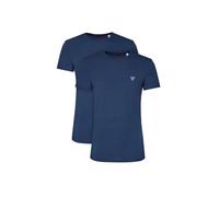 GUESS T-Shirt 'CALEB HERO' bleu / blanc, Taille M
