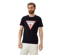 Guess T-shirt coupe slim logo original - rouge vif / noir / blanc cassé - Taille M