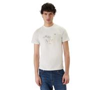 Guess T-shirt Triangle HD Blanc Taille L
