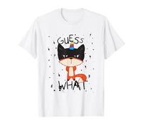 T-shirt Guess What?Cute Fox Graphic pour filles T-Shirt