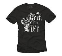 T-Shirt Guitare Homme Rock My Life Cadeau de Musique Noir XXXL