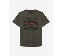 T-shirt Hackett Camo Graphic à manches courtes vert kaki orange - XL