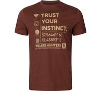 T-shirt Härkila Instinct Trust Your Instinct Shadow brown XL
