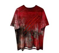 T-Shirt Halloween Déguisement Homme Costume Zombie Haloween Deguisement Horreur Qui Fait Peur T Shirt Femme Tshirt Chemise Tee Tee-Shirt Ca Sang
