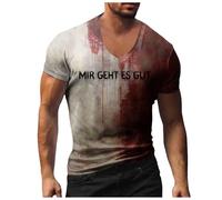 T Shirt Halloween Deguisement Zombie Homme Costume Qui Fait Peur Haloween Déguisé Horreur Déguisement Fantasia De Ca Tee Humour T-Shirts Fantaisie T-Shirt Vampire Teeth Adulte