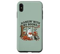 T-Shirt Halloween fantôme Suspendu avec Mes Livres pour Amoureux des Livres Coque pour iPhone XS Max