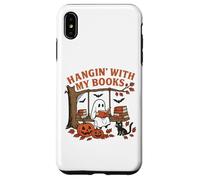 T-Shirt Halloween fantôme Suspendu avec Mes Livres pour Amoureux des Livres Coque pour iPhone XS Max
