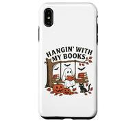 T-Shirt Halloween fantôme Suspendu avec Mes Livres pour Amoureux des Livres Coque pour iPhone XS Max