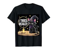 T-Shirt Halloween « Funny Witch Cat » T-Shirt