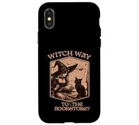 T-Shirt Halloween pour Amoureux de Livres Sorcière Way to The Bookstore Coque pour iPhone X/XS