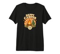 T-Shirt Happy Camper Retro Campfire Stay by The Fire T-Shirt Haut de Gamme