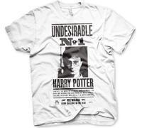 T-Shirt Harry Potter Wanted Poster - X-Large - Blanc