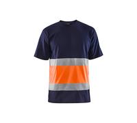 T-shirt haute-visibilité Blåkläder 3387 Marine/Orange fluo Blaklader - 338710308853