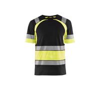 T-shirt haute-visibilité Blåkläder 3421 Noir/Jaune fluo Blaklader - 342110309933 L