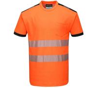T-shirt Haute Visibilité Portwest Vision Orange / Noir S