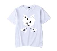 T-Shirt Hazbin Hotel, Collection Gothique Anime, Designs Uniques, Noir et Blanc T-Shirt à Manches Courtes,Cotton
