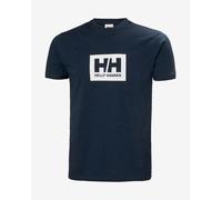 T-shirt Helly Hansen Box T 2.0 manches courtes bleu nuit blanc - XXL
