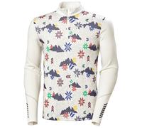 T-shirt intérieure Helly Hansen Lifa Merino Midweight Half Zip Ski Free blanc lilas vert - M