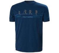 T-shirt Helly Hansen Skog Graphic Bleu XL