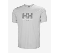 Helly Hansen T-shirt HH Tech Graphic 2.0 pour homme - Gris Brouillard L