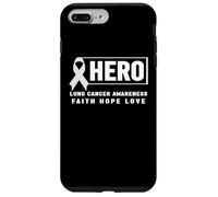 T-Shirt Hero Lung Cancer - Ruban Blanc, Sensibilisation au Cancer du poumon Coque pour iPhone 7 Plus/8 Plus