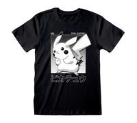Heroes Inc Pokemon Halftone Pikachu Short Sleeve T-shirt Noir M Homme,Femme
