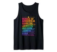 T-Shirt Heroes of America Hamilton Revolution Legends Colorblast Débardeur