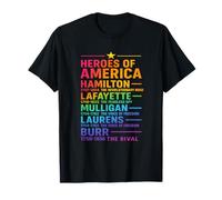 T-Shirt Heroes of America Hamilton Revolution Legends Colorblast T-Shirt