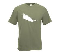 T-Shirt Herren Funshirt Imprimé Design Île Intérieure De Reichenau En Allemagne