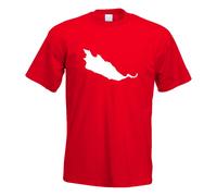 T-Shirt Herren Funshirt Imprimé Design Île Intérieure De Reichenau En Allemagne