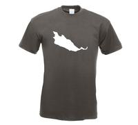 T-Shirt Herren Funshirt Imprimé Design Île Intérieure De Reichenau En Allemagne