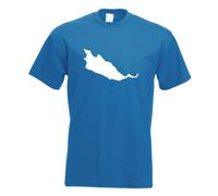 T-Shirt Herren Funshirt Imprimé Design Île Intérieure De Reichenau En Allemagne