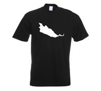 T-Shirt Herren Funshirt Imprimé Design Île Intérieure De Reichenau En Allemagne