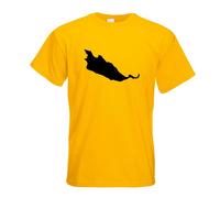 T-Shirt Herren Funshirt Imprimé Design Île Intérieure De Reichenau En Allemagne