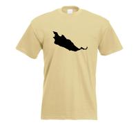 T-Shirt Herren Funshirt Imprimé Design Île Intérieure De Reichenau En Allemagne