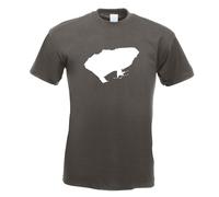 T-Shirt Herren Funshirt Imprimé Design Île Intérieure Lindau Allemagne