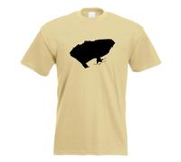 T-Shirt Herren Funshirt Imprimé Design Île Intérieure Lindau Allemagne