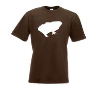 T-Shirt Herren Funshirt Imprimé Design Île Intérieure Lindau Allemagne