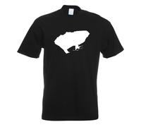 T-Shirt Herren Funshirt Imprimé Design Île Intérieure Lindau Allemagne