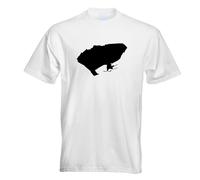 T-Shirt Herren Funshirt Imprimé Design Île Intérieure Lindau Allemagne