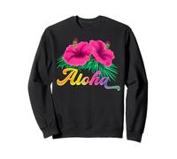 T-Shirt Hibiscus Flowers Hawaii Aloha State Tropic Islands Surf Sweatshirt