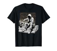T-Shirt Hip-hop Old School Ghetto Blaster, Style Boombox T-Shirt