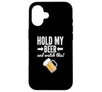 T-Shirt « Hold My Beer and Watch This Funny Drinking Game » Coque pour iPhone 16