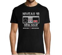 T-shirt Homme Anniversaire 18 ans | Niveau Débloqué - Collection jeu vidéo G xxxl XXXL