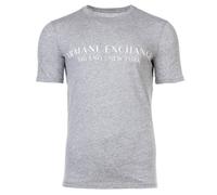 T-Shirt Homme - ARMANI EXCHANGE - uni - Gris - Col arrondi - Manches courtes - 100% coton M