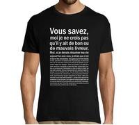T-Shirt Homme - Astérix et Obélix - Bonne ou Mauvais livreur - Noir - Manches courtes XS