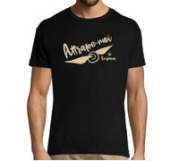 T-Shirt Homme - Attrape-Moi si tu Peux - 100% Coton - Col Rond - Manches Courtes S