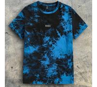T-shirt homme avec détails de lettre cousue et teinte tie-dye, été Attention : en raison du processus de teinture particulier, chaque vêtement est uniqueL,M,S,XL,XS,XXL,XXSLettres,Tie dyeTissu tricoté