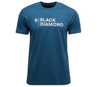 BLACK DIAMOND Mini Stacked Ss Tee - Homme - Bleu - taille M- modèle 2025